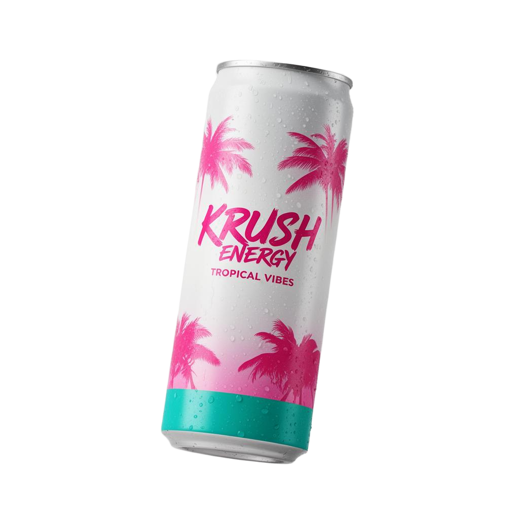 Krush Energy can — Tropical Vibes flavor